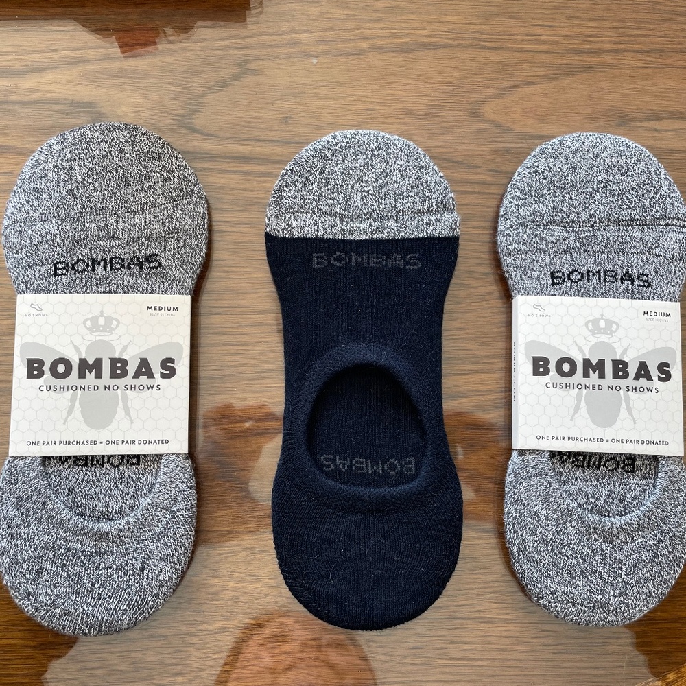 NEW BOMBAS No Show Socks Medium
